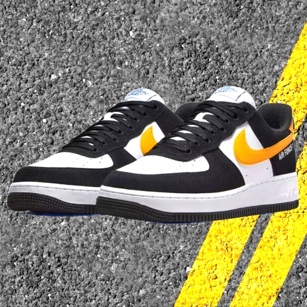 ***BRAND NEW Authentic Nike Air Force Athletic Club Black/Yellow 2022